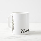 Verziert Treble Clef Kaffeetasse (Vorderseite Links)