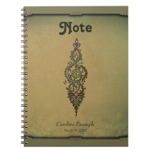 Verziert Treble Clef Notizblock