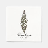 Verziert Treble Clef Serviette (Vorderseite)