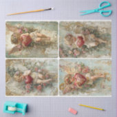 Verziert Valentine Cupids Seidenpapier (Basteln)