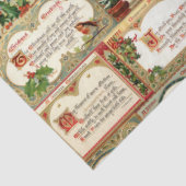 Verziert Vintage Weihnachtsgrüße Collage Seidenpapier (Ausschnitt)