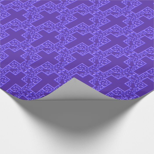 Verzierte 9-Lila Geschenkpapier (Ecke)