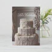 VERZIERTE ANTIQUE SEHEN JAHRESTAG AUS EINLADUNG (Stehend Vorderseite)