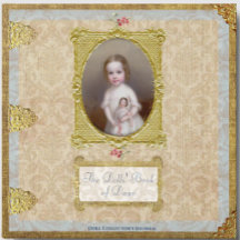 Verzierte Antiquitäten-Puppengalerie Folio-Journal