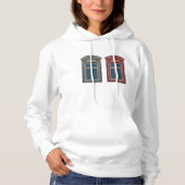 Verzierte Architektur des Europäischen Fensters Hoodie (Vorderseite)