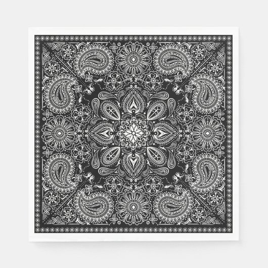 Verzierte Bandana Serviette (Vorderseite)