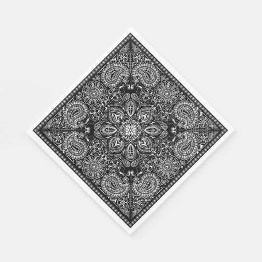 Verzierte Bandana Serviette (Ecke)