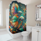 "Verzierte Betta Fish Fantasy Art" Duschvorhang (Beispiel)