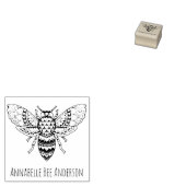 Verzierte Bienenkunst Briefmarke Gummistempel (Stempel)