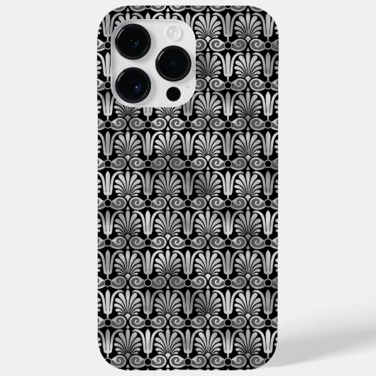 VERZIERTE BLACK & SILVER PATTER Case-Mate iPhone HÜLLE (Rückseite)
