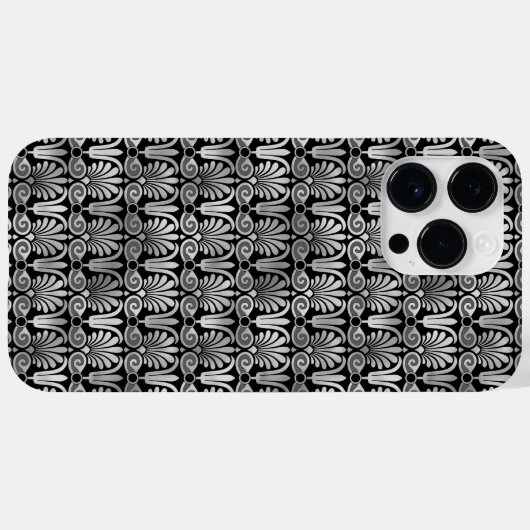 VERZIERTE BLACK & SILVER PATTER Case-Mate iPhone HÜLLE (Rückseite (Horizontal))
