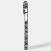 VERZIERTE BLACK & SILVER PATTER Case-Mate iPhone HÜLLE (Rückseite / Links)