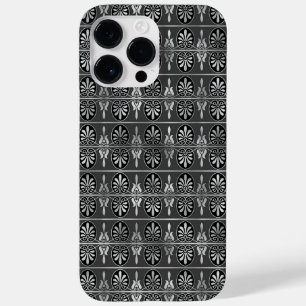 VERZIERTE BLACK & SILVER PATTER Case-Mate iPhone 14 PRO MAX HÜLLE