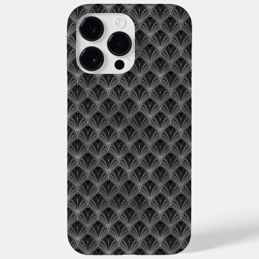 VERZIERTE BLACK & SILVER PATTER Case-Mate iPhone HÜLLE (Rückseite)