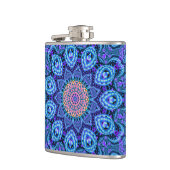 Verzierte blaue flachmann (Links)