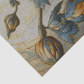 Verzierte blaue Pupien-Dekoupage Seidenpapier (Detail)