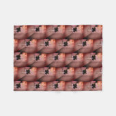 Verzierte Blume Abstrakt Fleecedecke (Vorderseite (Horizontal))