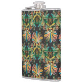 Verzierte Blume Flachmann (Links)