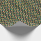 Verzierte Blume Geschenkpapier (Ecke)