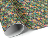 Verzierte Blume Geschenkpapier (Rolleneckpunkt)