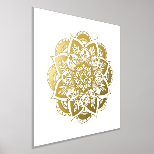 Verzierte Blume Mandala Foliendrucke (Ablage )