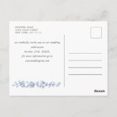 Verzierte Blumenhochzeit der Renaissance speichern Postkarte (Rückseite)