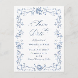 Verzierte Blumenhochzeit der Renaissance speichern Postkarte