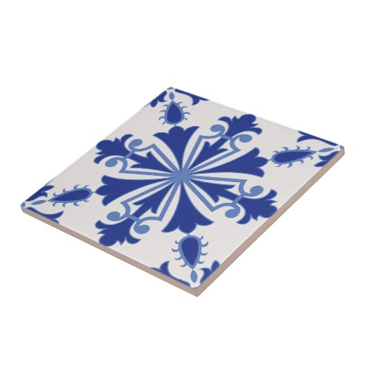 Verzierte Blüte Fliese (Seite)