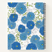 Verzierte Blüten und grüne Blätter Dankbarkeit Notizblock (Rückseite)