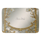 Verzierte Blütenmatte Badematte (Vorderseite)