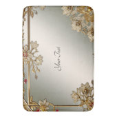 Verzierte Blütenmatte Badematte (Vorderseite Vertikal)