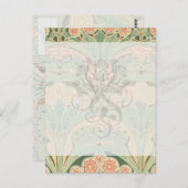 verzierte Bontanic Garden Art Nouveau Art Postkarte (Vorne/Hinten)