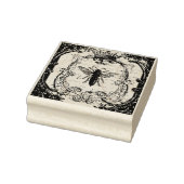 Verzierte Briefmarke der Biene, medial veränderte Gummistempel (Stempel)