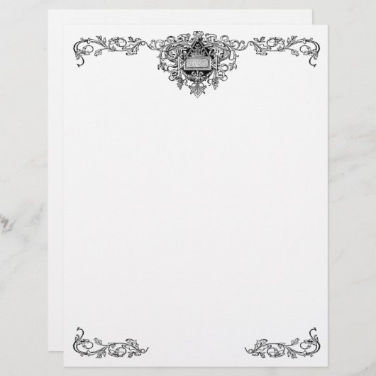 Verzierte Buchstaben (Vorne/Hinten)