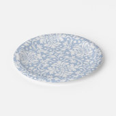 Verzierte Damaskus-Tile mit bleifreiem Blau Pappteller (Schrägansicht)