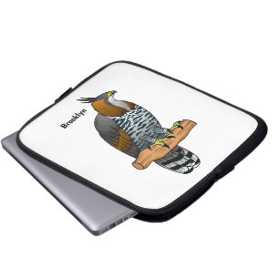 Verzierte Darstellung des Cartoon von Adlervögeln Laptopschutzhülle