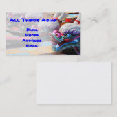 Verzierte Drache-Boote in Taiwan Visitenkarte (Vorne/Hinten)