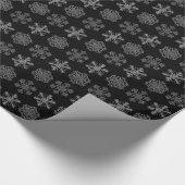 Verzierte Eiskristalle Elegantes Muster Geschenkpapier (Ecke)