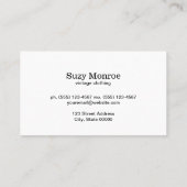 Verzierte Elemente (Magenta) Visitenkarte (Rückseite)