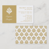 Verzierte Elemente (Mandeln) Visitenkarte (Vorne/Hinten)