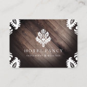 Verzierte Elemente / rustikales Holz Visitenkarte (Vorderseite)