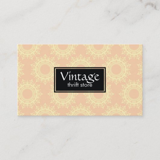 Verzierte Elemente Visitenkarte (Vorderseite)