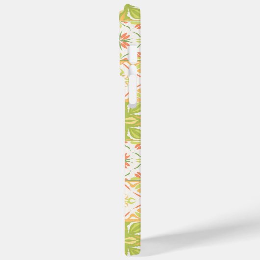 Verzierte Fliesen in grün und gelb Case-Mate iPhone Hülle (Rückseite / Links)