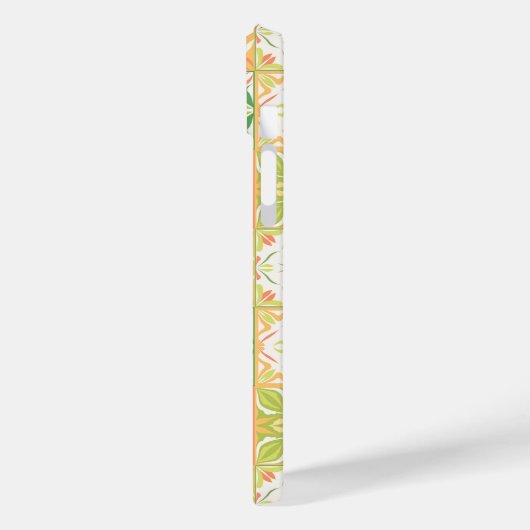 Verzierte Fliesen in grün und gelb Case-Mate iPhone Hülle (Rückseite / Links)