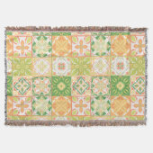 Verzierte Fliesen in grün und gelb Decke (Vorderseite)