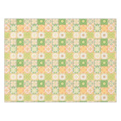 Verzierte Fliesen in grün und gelb Tischdecke (Vorderseite (Horizontal))