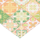 Verzierte Fliesen in grün und gelb Tischdecke (Schrägansicht)