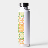 Verzierte Fliesen in grün und gelb Trinkflasche (Links)