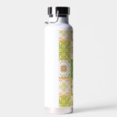Verzierte Fliesen in grün und gelb Trinkflasche (Rechts)