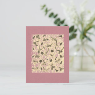 Verzierte Floating Bows Feiertagspostkarte